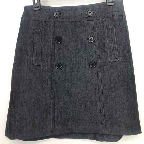 Sandro Sportswear Blue Sailor Button A Line Mini Skirt - Picture 1 of 13